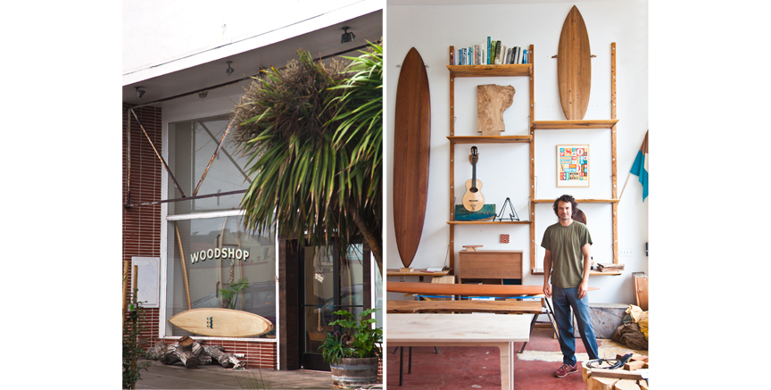 Josh Dutchie in the Woodshop - Outer Sunset 